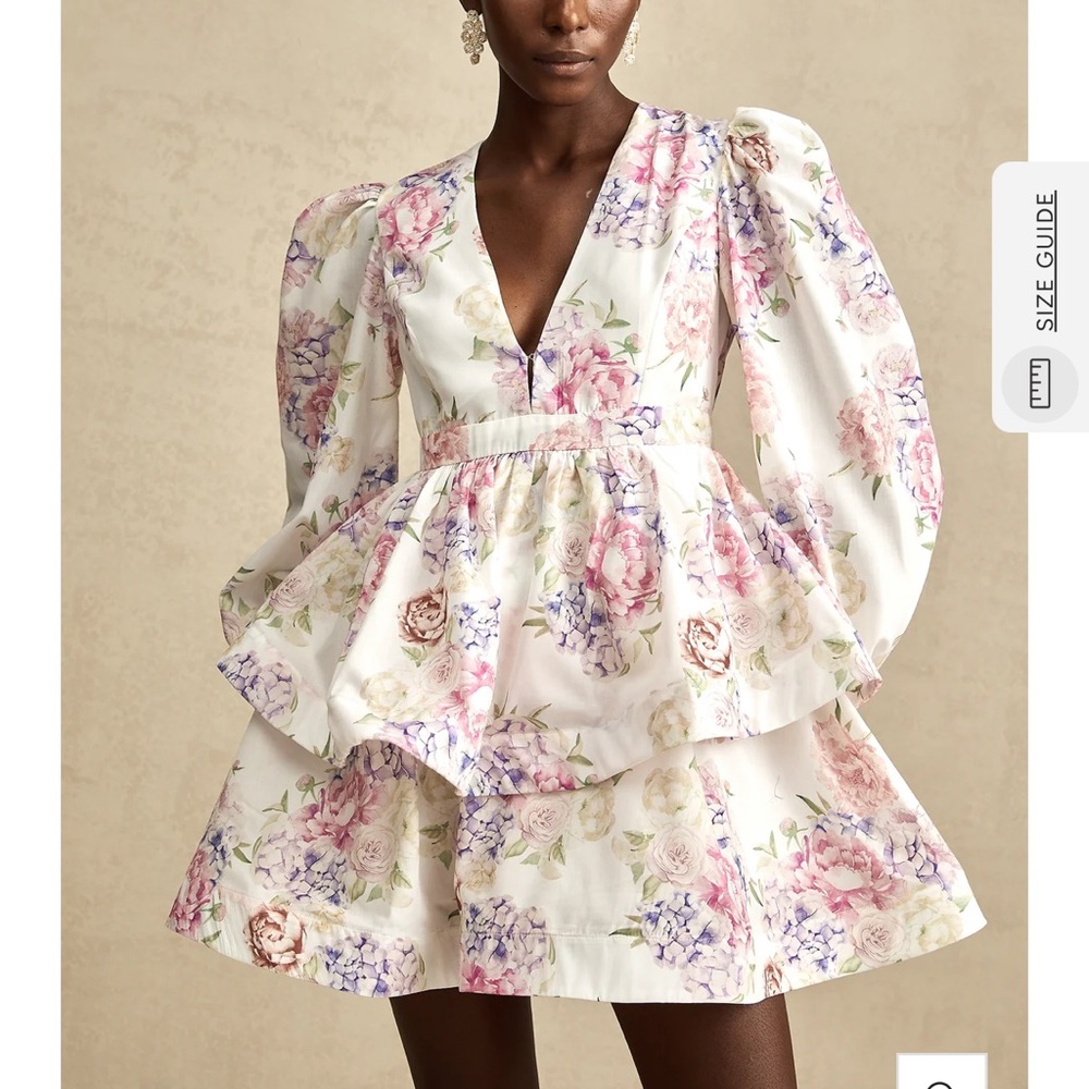Enora floral-print tiered mini dress Miss Rosier
